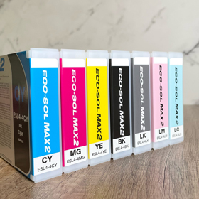 Ink cartridge ESL4-4 for Roland Eco-Sol Max2, Eco-solvent Ink, disposable chip TOHITA