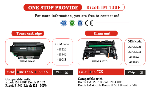One stop supply of Ricoh 430F series products